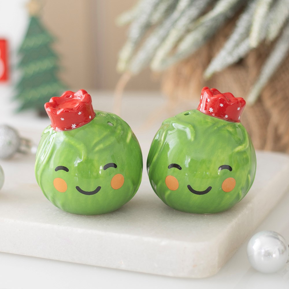 Brussels Sprout Salt And Pepper Shakers