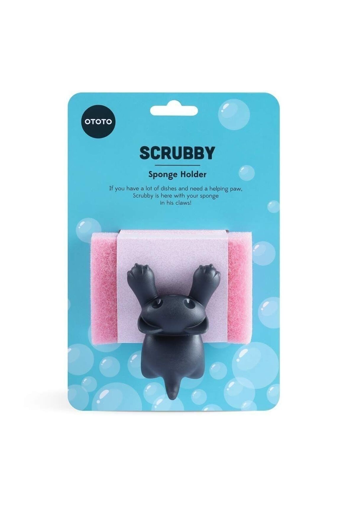 Scrubby Sponge Holder Grey