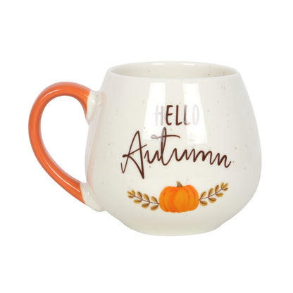 'Hello Autumn' Rounded Mug