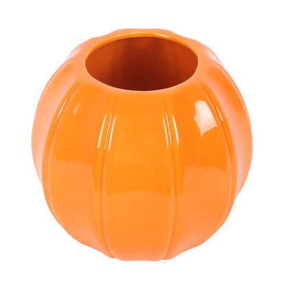 Orange Autumn and Fall Pumpkin Vase