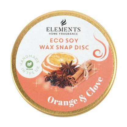 Orange & Clove Soy Wax Melt Snap Disc