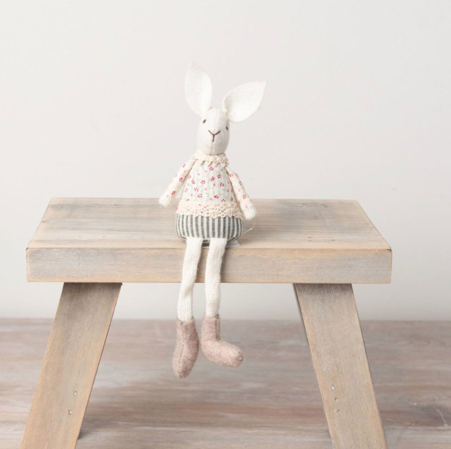 Floral Spring Rabbit, 18cm