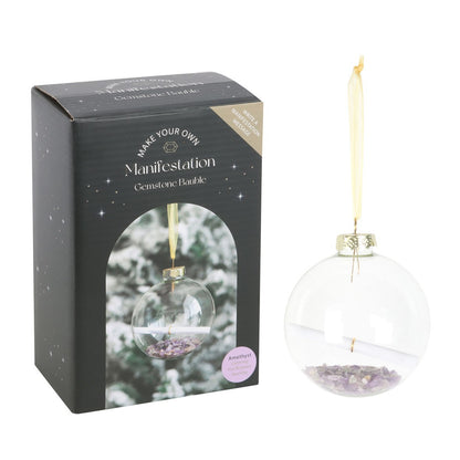 Manifestation Glass Christmas Bauble