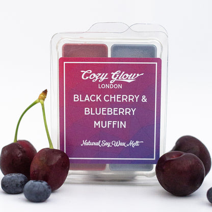 Black Cherry & Blueberry Muffin Soy Wax Melt Duo