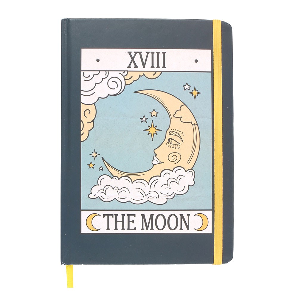 The Moon Vintage Tarot A5 Paper Notebook