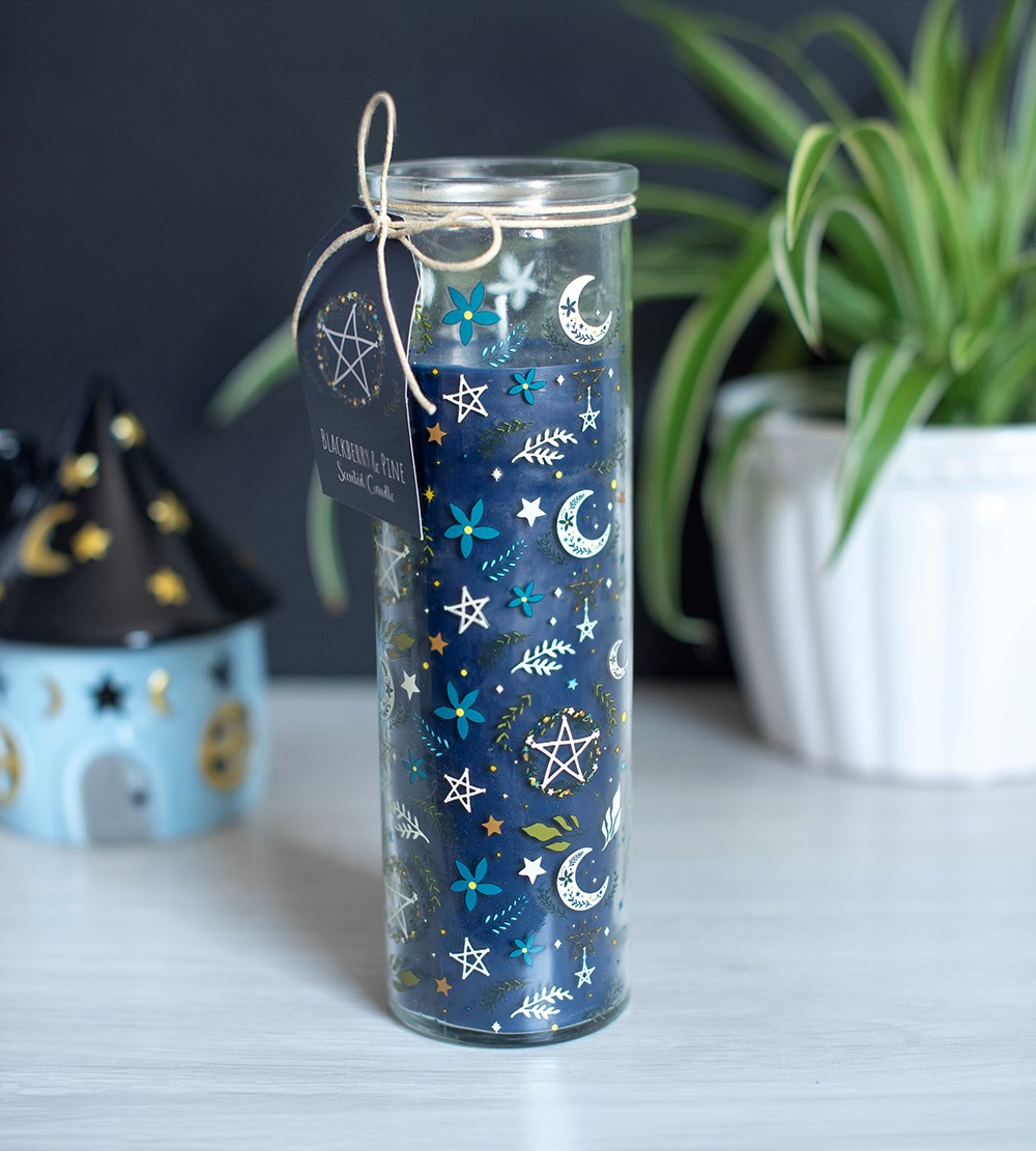 Solstice Spell Print Blackberry & Pine Tube Candle