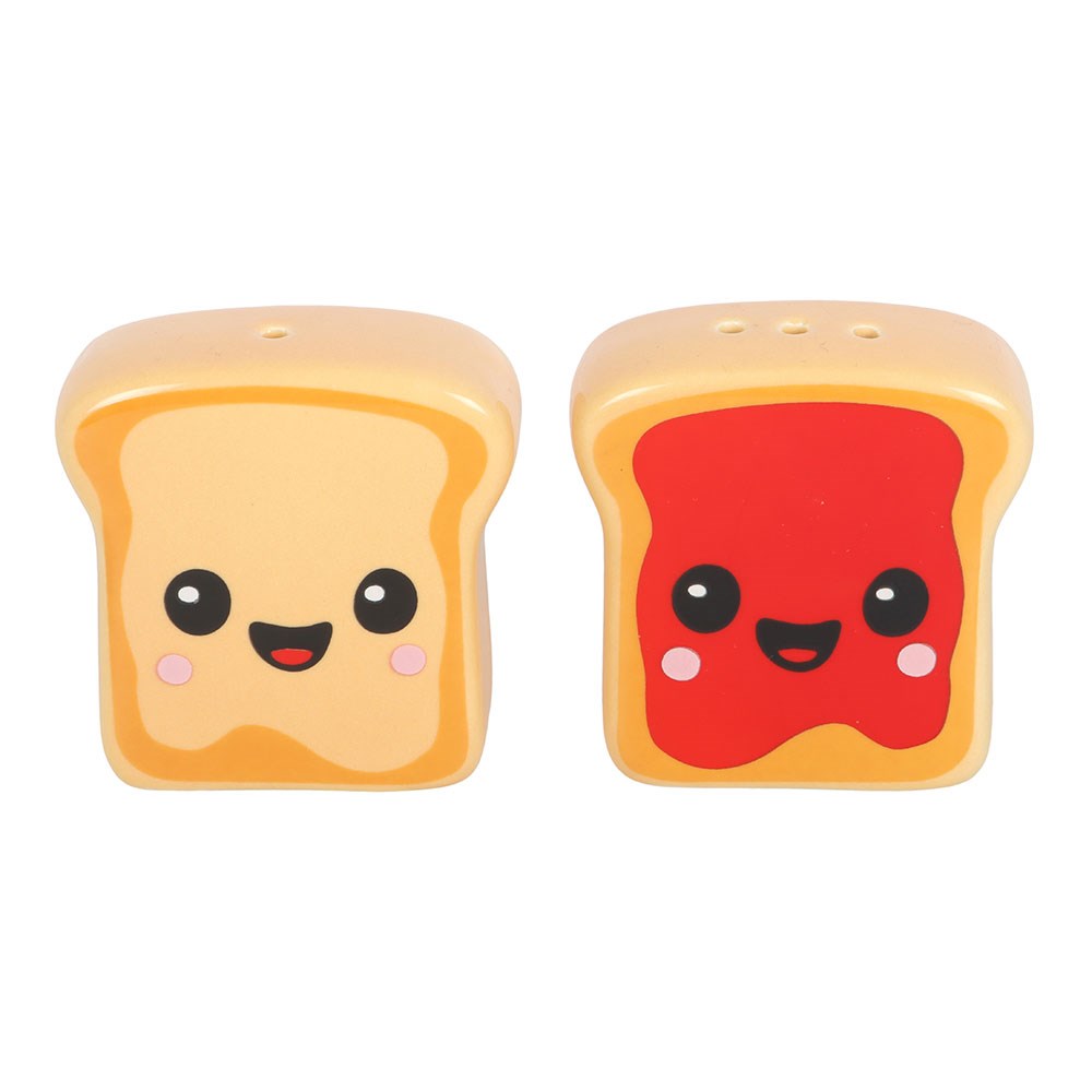 Kawaii Toast Salt And Pepper Shakers