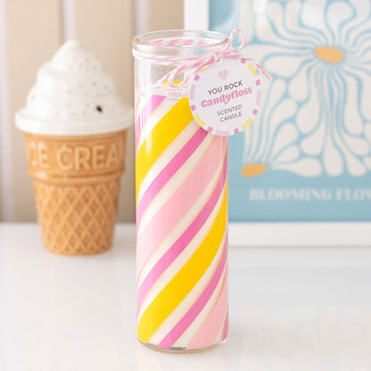 Candy Stripe Candles