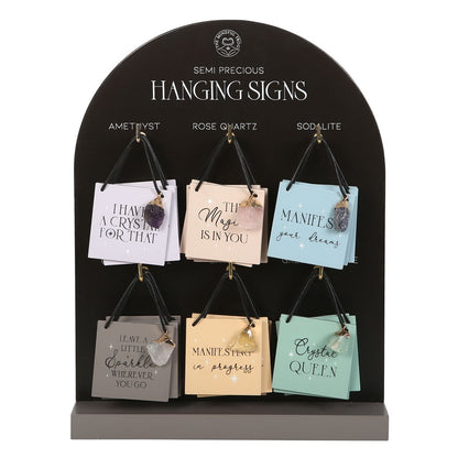 Modern Magic Hanging Crystal Signs