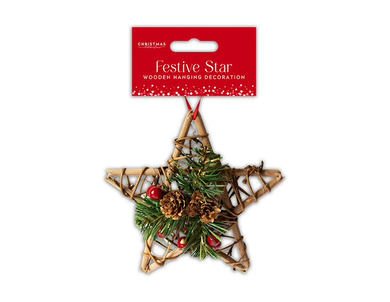 Wooden Star Decoration