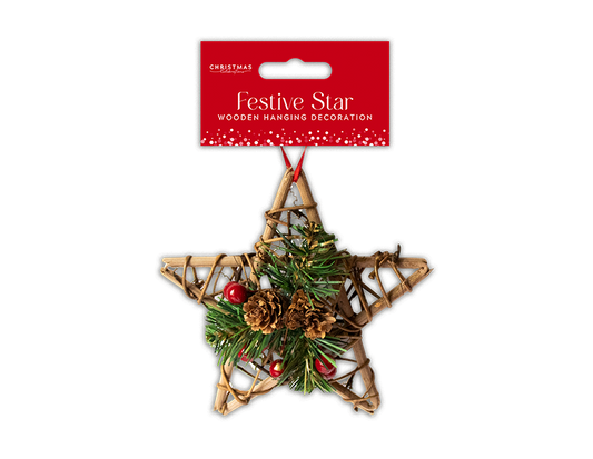 Wooden Star Decoration