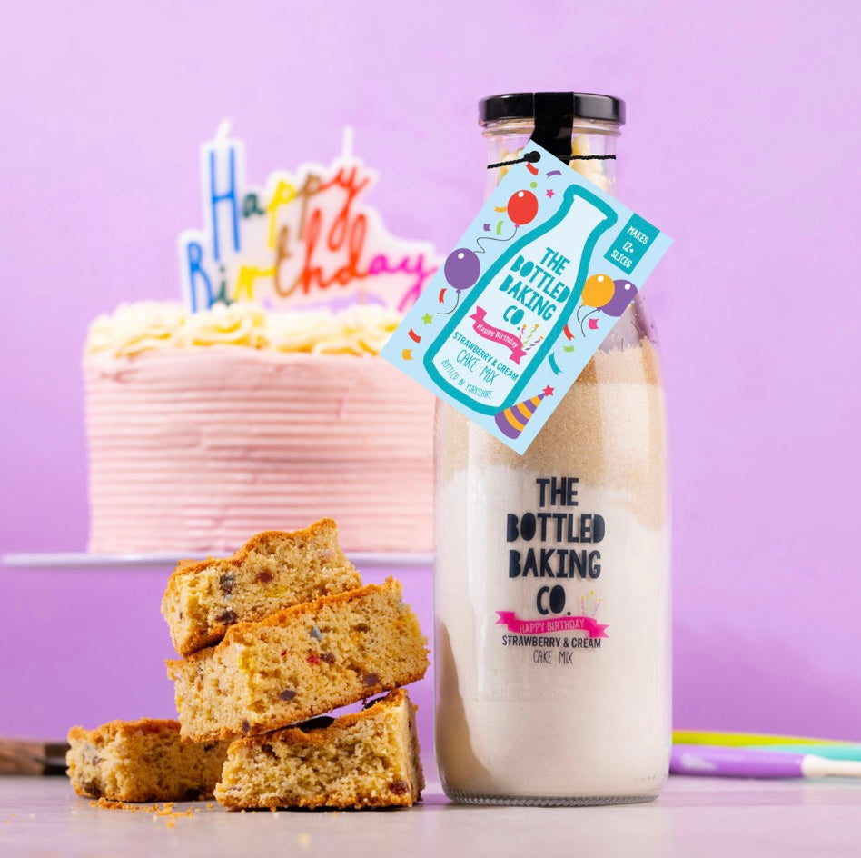 Happy Birthday Cake Bottled Baking Mix-750ml