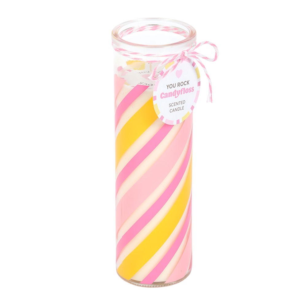 Candy Stripe Candles