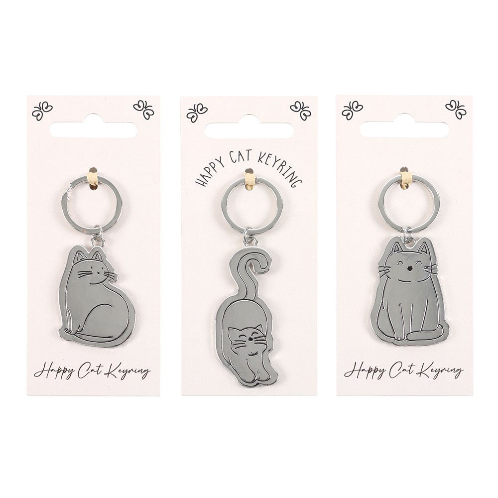Happy Cat Keyrings