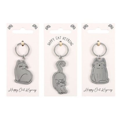Happy Cat Keyrings