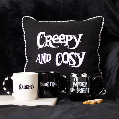 Naughty & Naughtier Couples Gothic Christms Mug Set