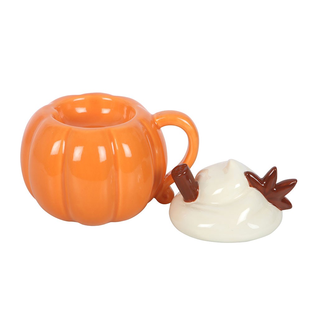 Pumpkin Cream Lidded Oil Burner And Wax Warmer