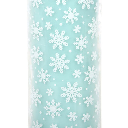 Snow Day Snowflake Print Cotton & Coconut Tube Candle