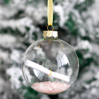 Manifestation Glass Christmas Bauble