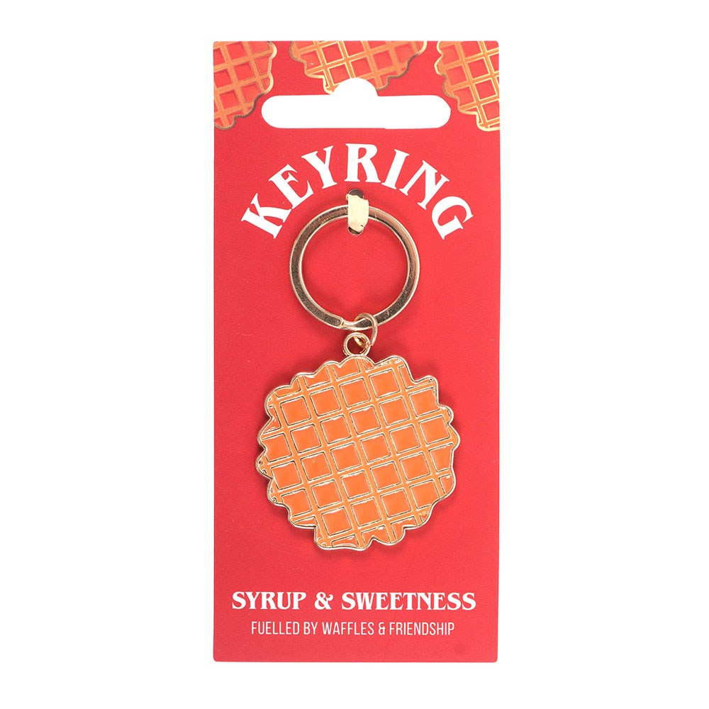 Waffle Enamel Keyring