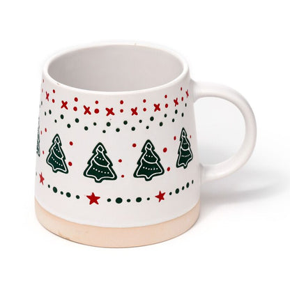 Christmas Tree Tapered Stoneware Mug