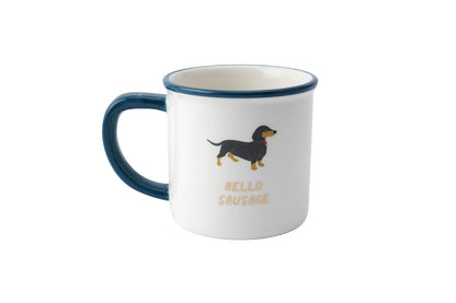 Top Dog 'Hello Sausage' Ceramic Mug in Gift Box