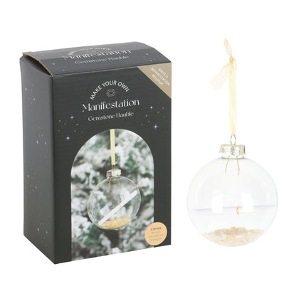 Manifestation Glass Christmas Bauble