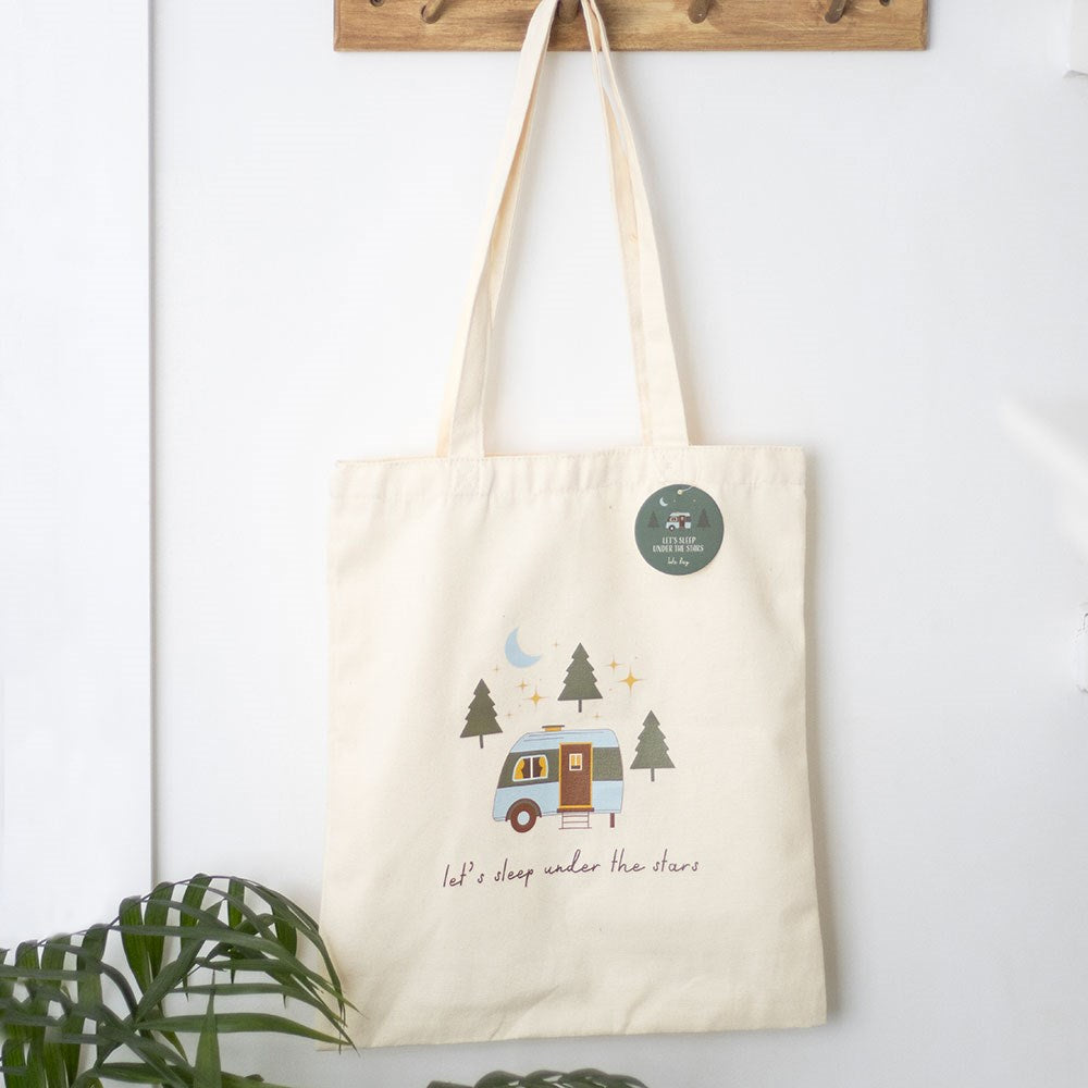 Let's Sleep Under The Stars Caravan Tote Bag