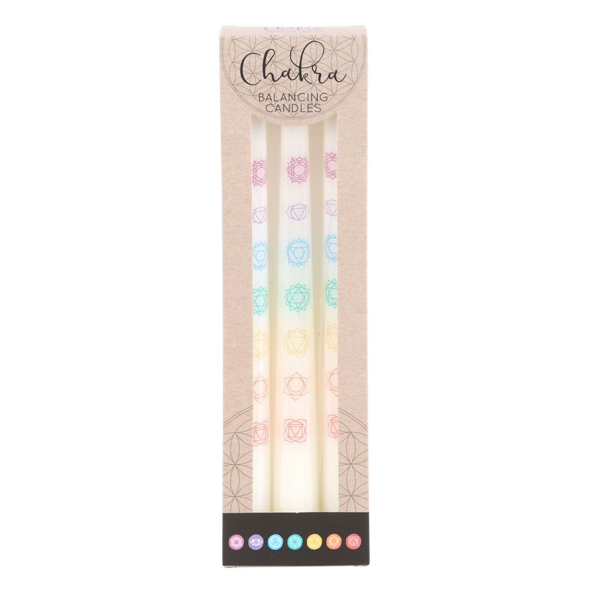 Chakra Balancing Taper Dinner Candle