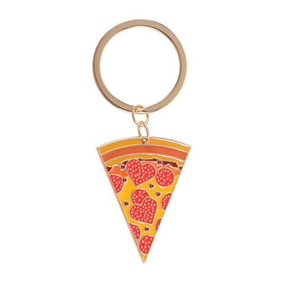 Pizza Slice Enamel Keyring