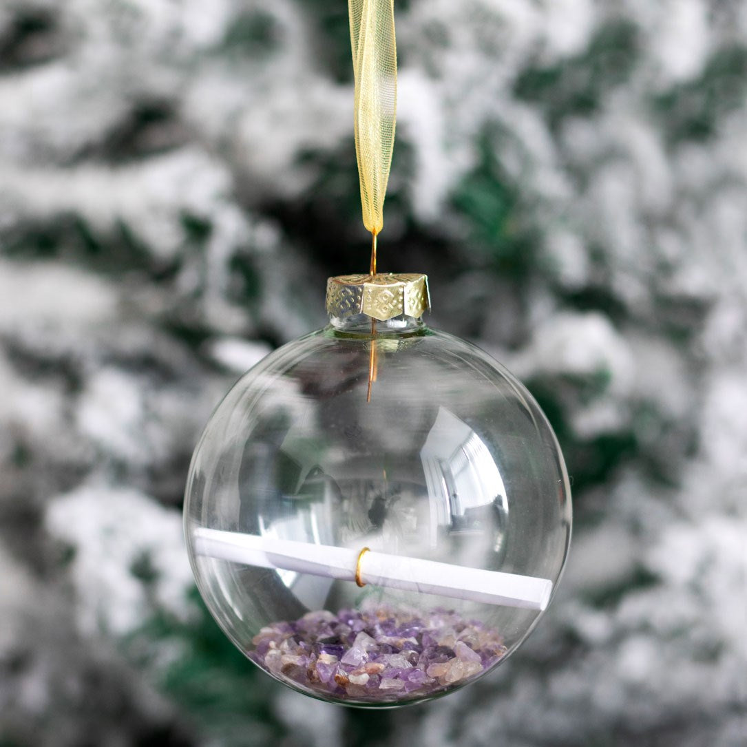 Manifestation Glass Christmas Bauble