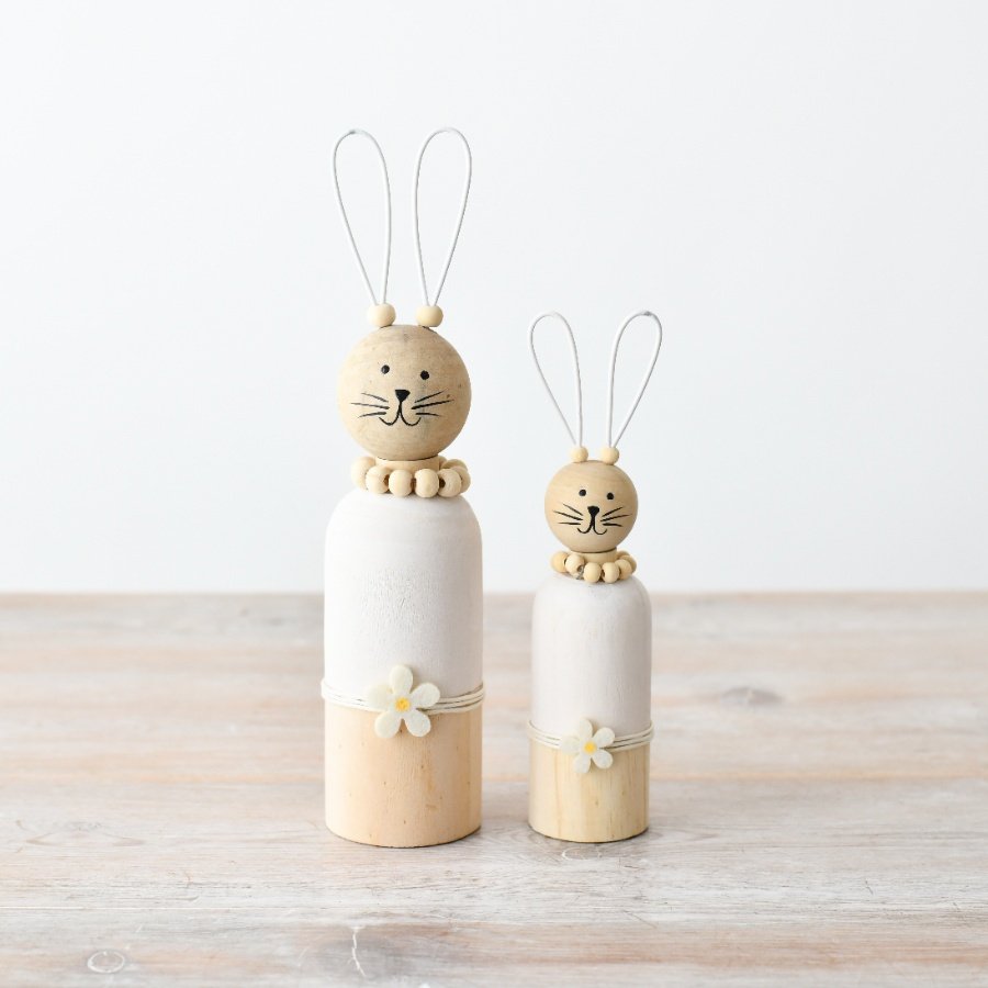 Wood Easter Rabbit Deco
