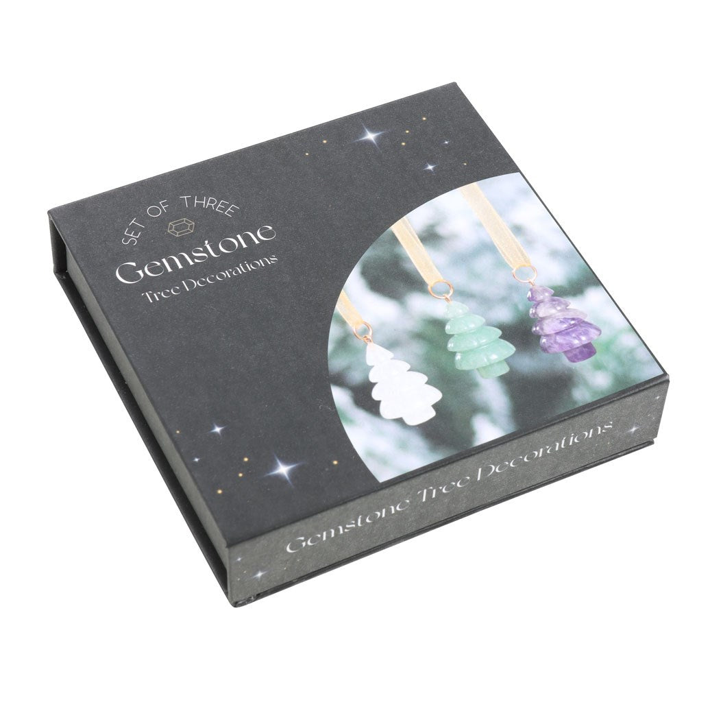 Crystal Christmas Tree Decorations - Set of Three