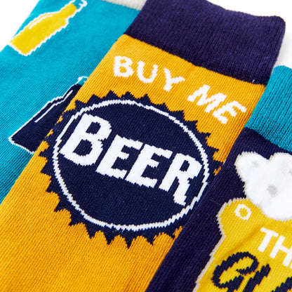 Mens Beer Socks Gift Set