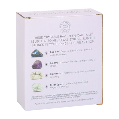 Stress Healing Crystal Set With Moon Trinket Dish