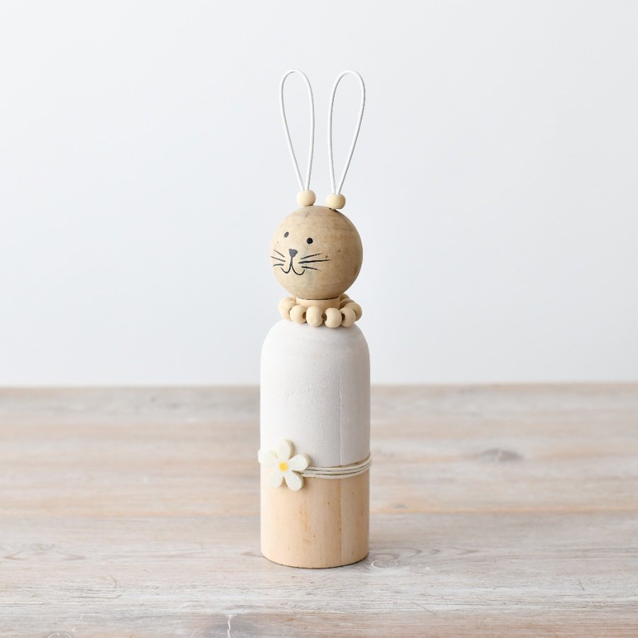 Wood Easter Rabbit Deco