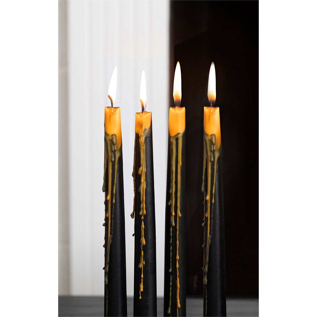 Pumpkin Guts Oozing Taper Candles