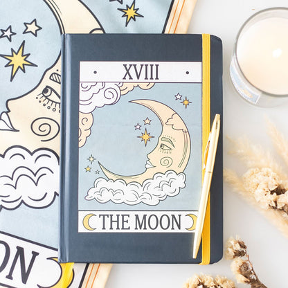 The Moon Vintage Tarot A5 Paper Notebook