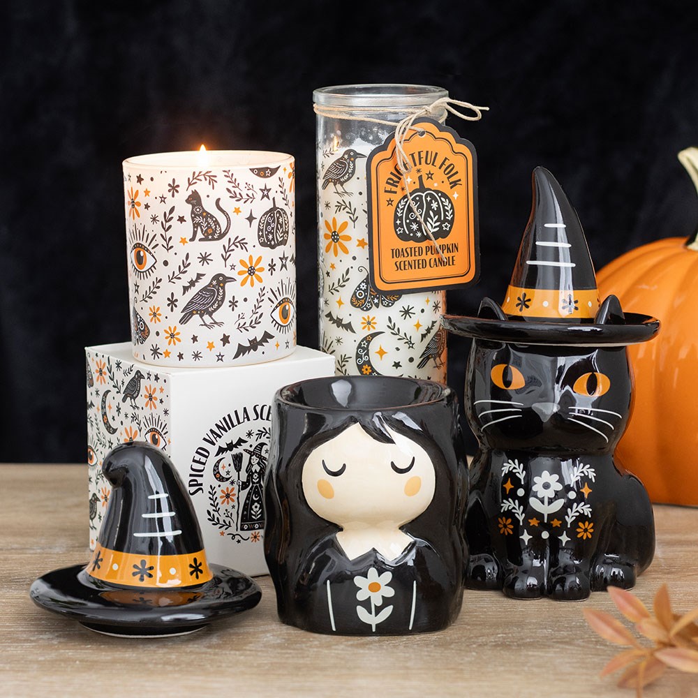 Frightful Folk Black Cat Oil Burner