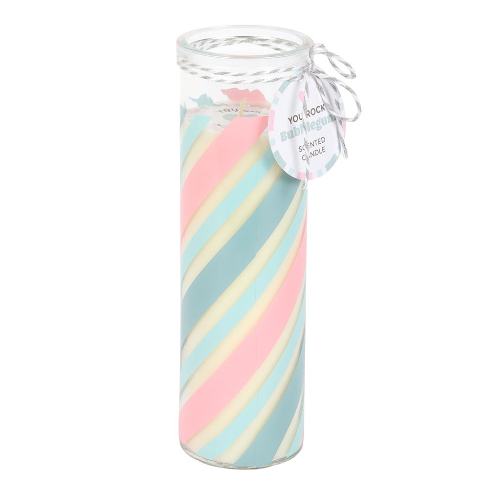 Candy Stripe Candles