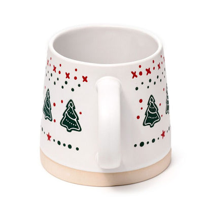 Christmas Tree Tapered Stoneware Mug