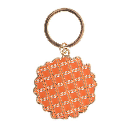 Waffle Enamel Keyring