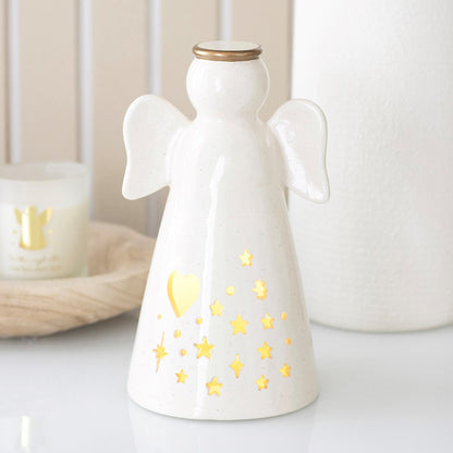 Large LED Light Up Angel Decoration with Heart
