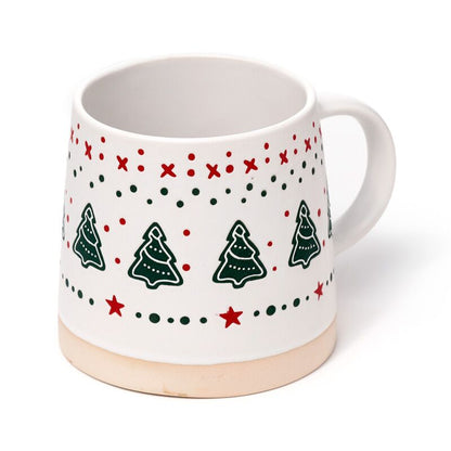 Christmas Tree Tapered Stoneware Mug