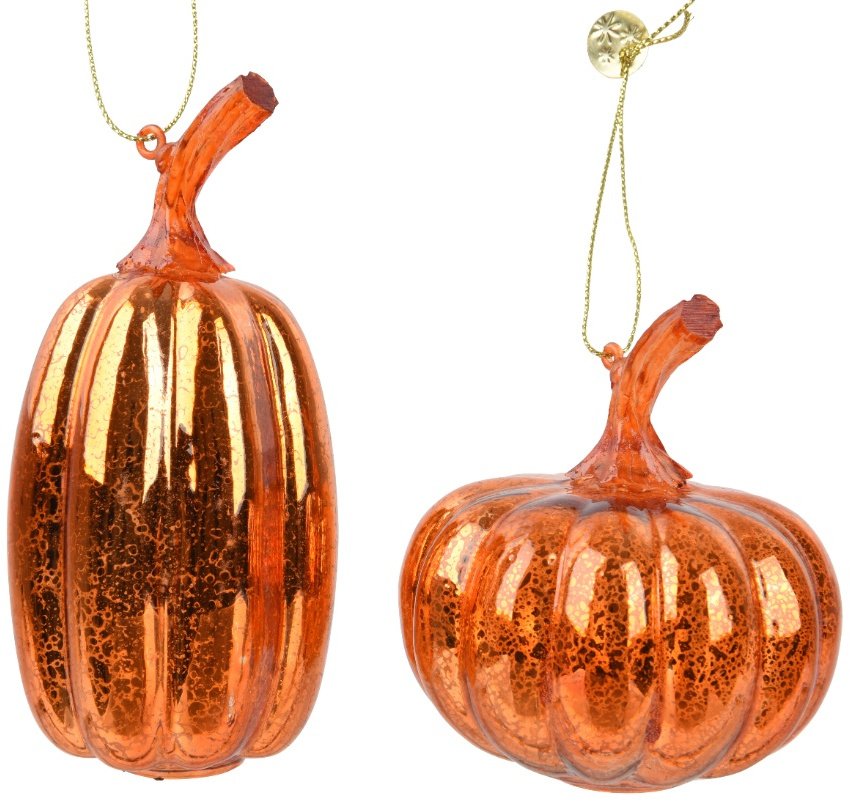 Hanging Glass Pumpkins, 8.5Cm