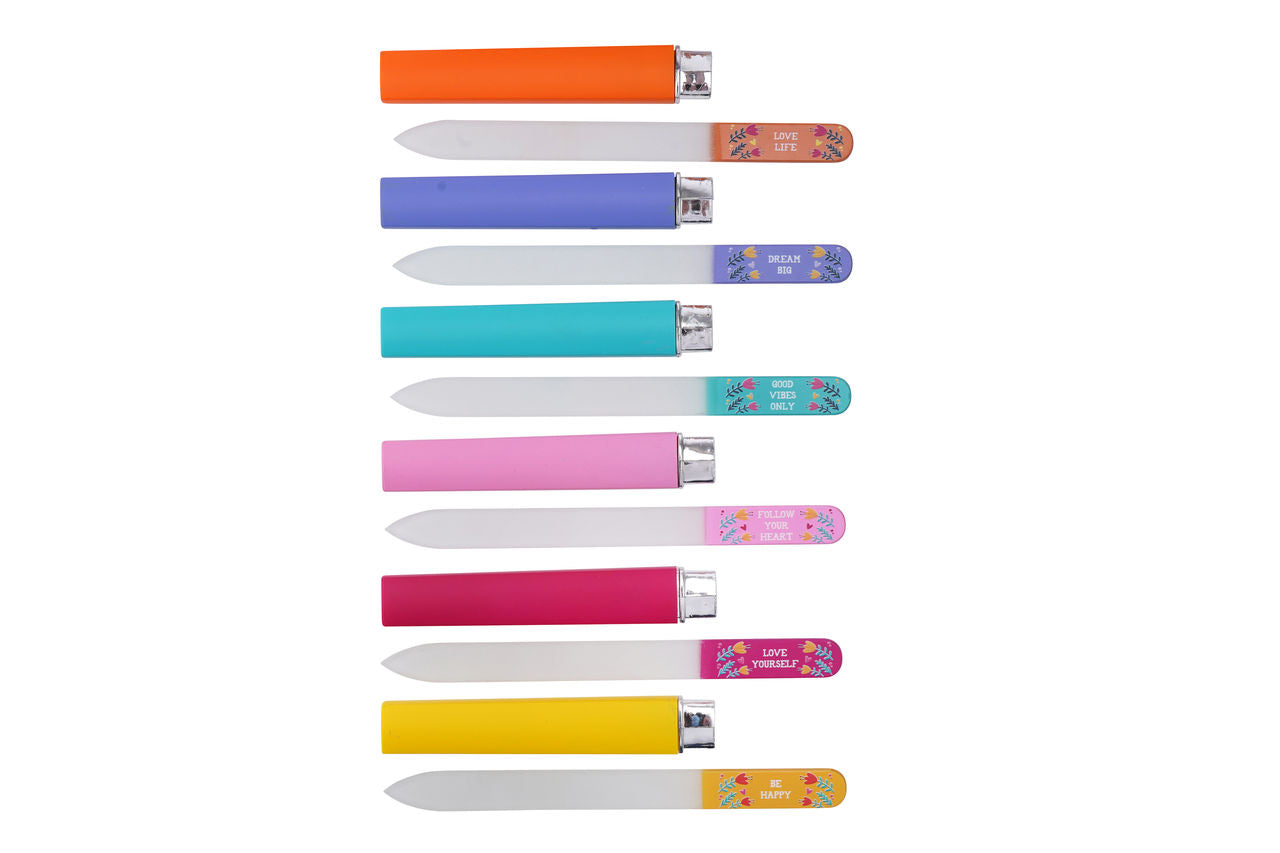 Live Happy Assorted Glass Nail Files