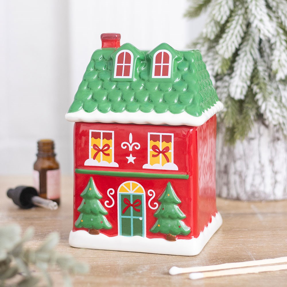 Red Christmas House Melt/Oil Burner