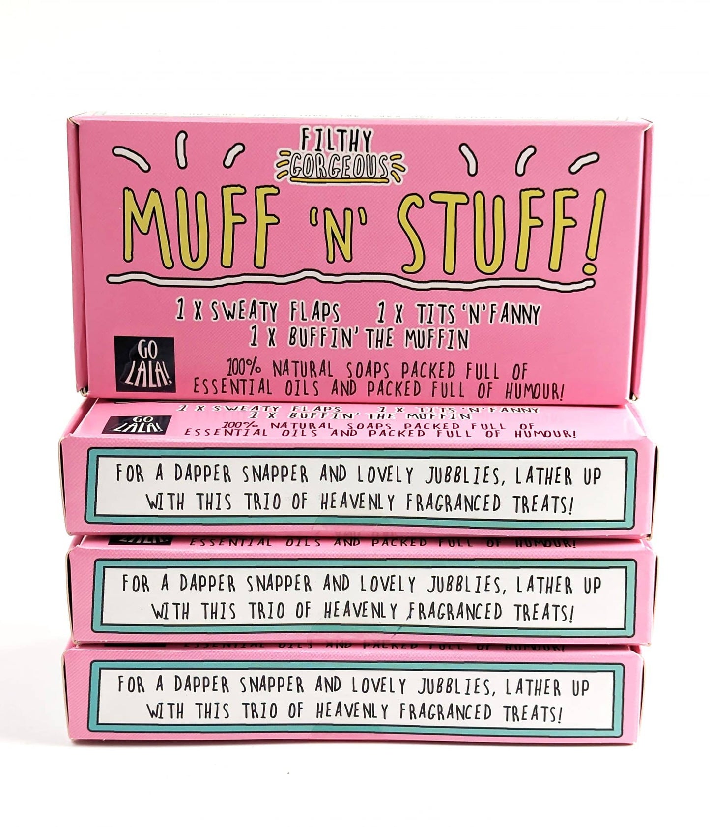 Muff ‘N’ Stuff – Gift Set Of Three Soap Bars