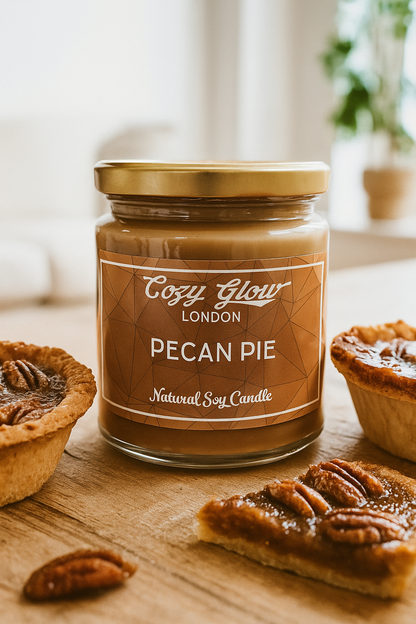 Bougie de soja tarte aux pacanes