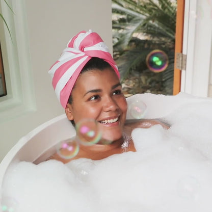 Dock & Bay Hair Wrap - Quick Dry Hair Towel - Malibu Pink: One Size